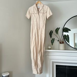 Urban Outfitters BDG light pinkish peach shortsleeved jumpsuit